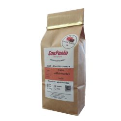   San Paolo KOFFEINMENTES csokis-málna 500g - csoki-málna ízesítésű szemes kávé